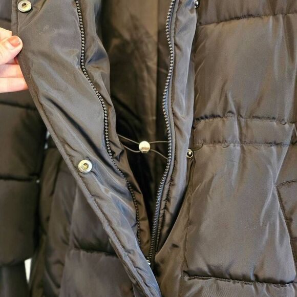 NWOT Kenneth Cole Anorak Puffer Coat Jacket: Warm Comfy Flattering Fit & Flare - Picture 13 of 14